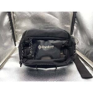Outdoor Products Fanny Pack Unisex Medium Black Ripstop Nylon Hiking Waist Bag